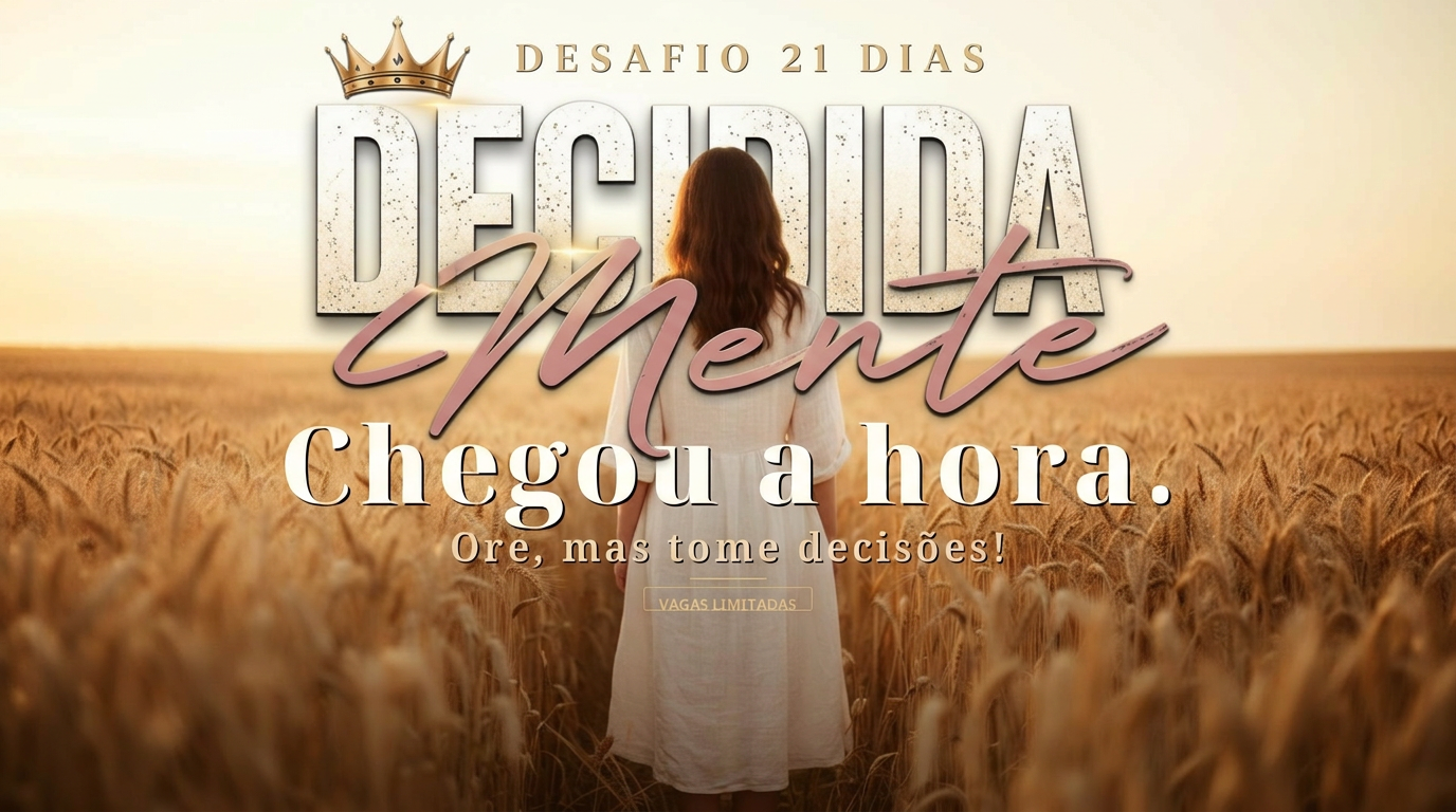 DECIDIDAMENTE — A vida que Deus sonhou para você começa com uma decisão